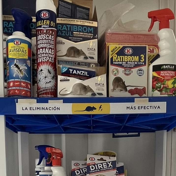 Productos para la eliminación de ratas y ratones